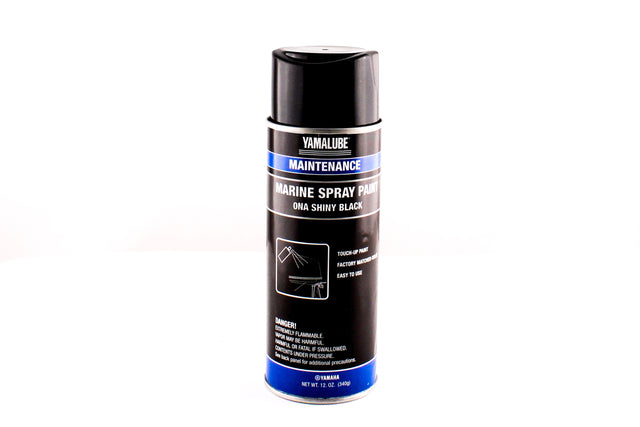 Yamaha ACC-MRNPA-IT-NA - Marine Outboard Engine Cowling Spray Paint NA - SHINY BLACK - 12 OZ.