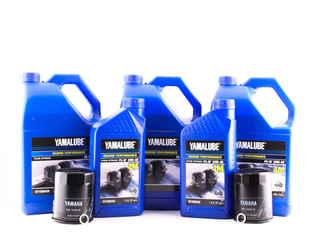 Yamaha Twin Engine Oil Change Kit - 20W-40 - F300 & F350 V8