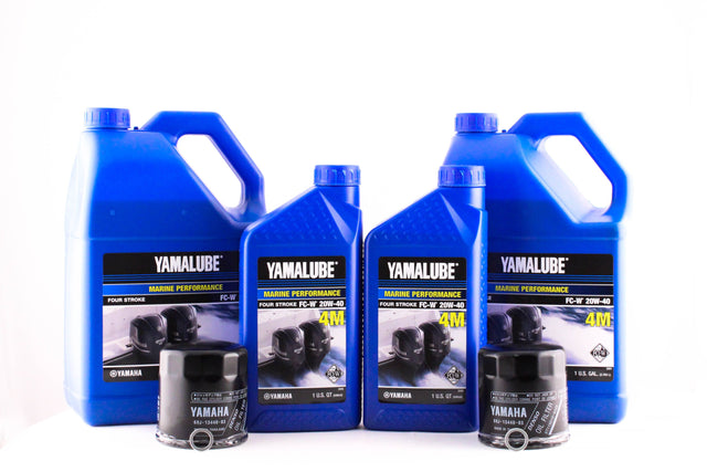 Yamaha Twin Engine Oil Change Kit - 20W-40 - F150