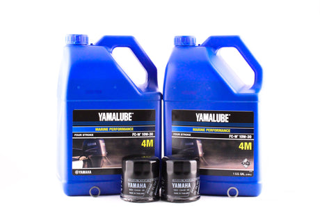 Yamaha Twin Engine Oil Change Kit - 10W-30 - F115