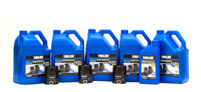 Yamaha Triple Engine Oil Change Kit - 20W-40 - F225 F250 F300 4.2L V6