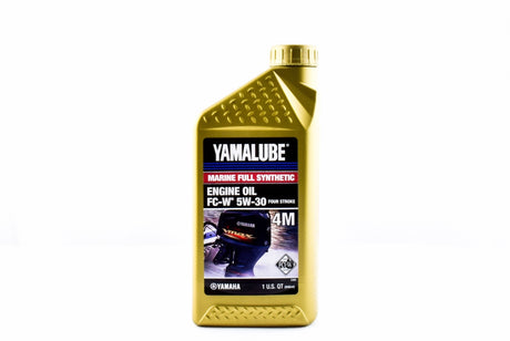 Yamaha LUB-05W30-FC-12 - Yamalube 5W30 Full Synthetic 4M FC-W Outboard Marine Engine Oil Quart