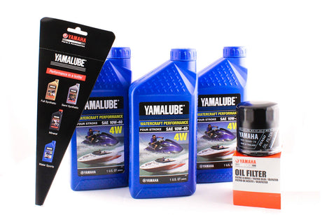 Yamaha LUB-10W40-WV-12 - 5GH-13440-71-00 - Oil Change Kit - Yamalube Boat PWC Waverunner Watercraft VX Sport Deluxe Cruiser - VXR VXS V1 212 232 AR210 AR230