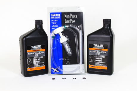 Yamaha ACC-GEARL-UB-QT 90430-08003-00 (Supersedes 90430-08020-00) ACC-PUMP0-00-QT - Marine Gear Lube Oil Kit Twin Engine