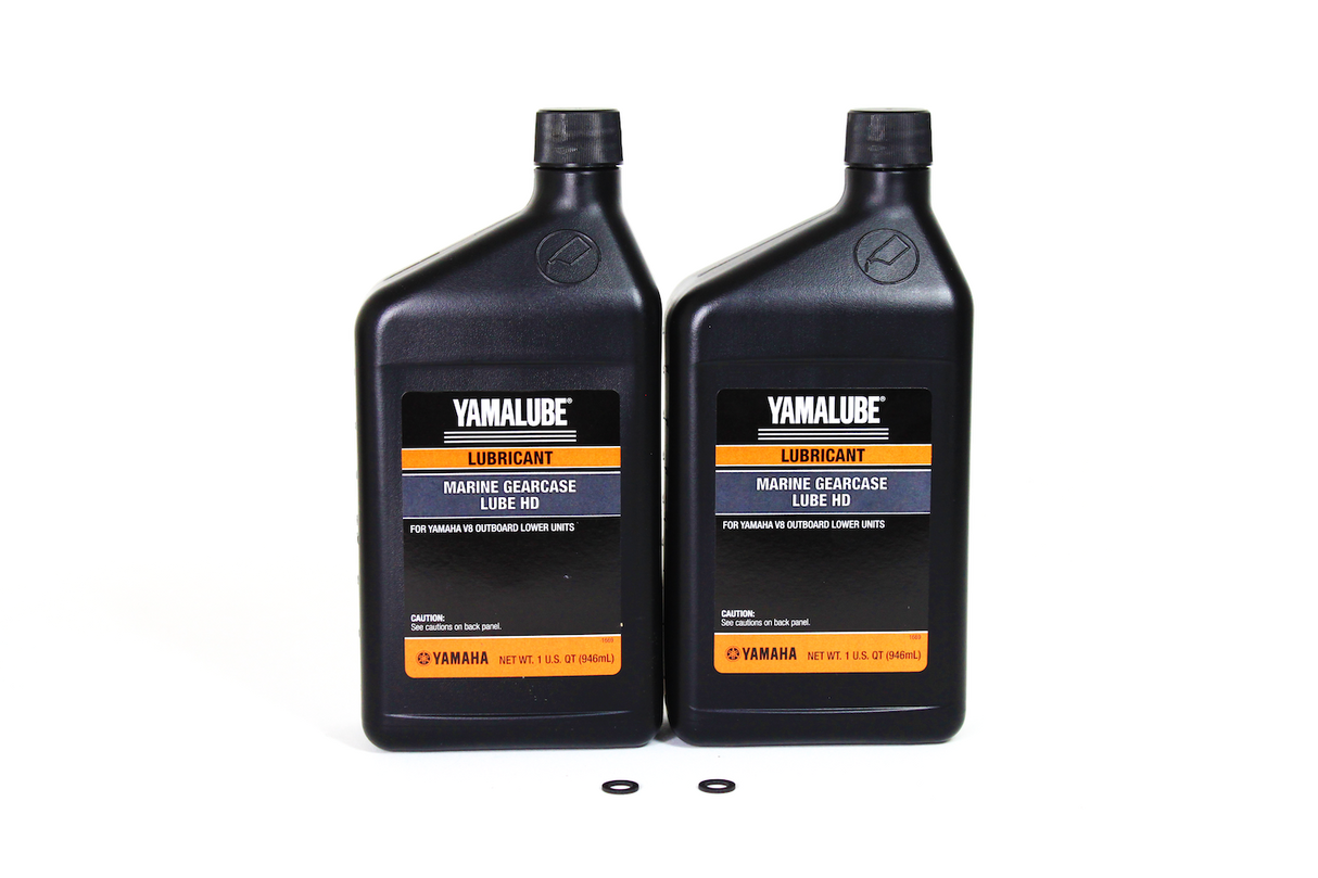 Yamaha ACC-GLUBE-HD-QT 90430-08003-00 (Supersedes 90430-08020-00) - Marine HD Gear Lube Oil Quarts and Gaskets Kit Outboard