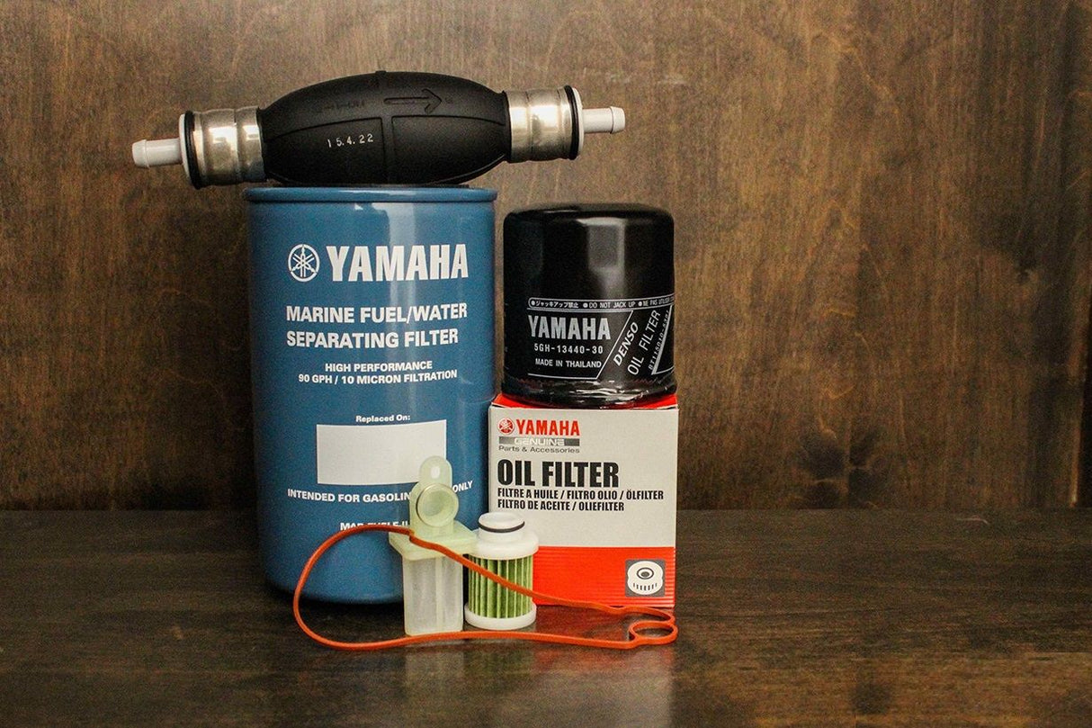 Yamaha MAR-10MEL-00-00 - Oil Fuel VST Filter Kit w/ Primer Bulb - F115 - 2011 and Newer