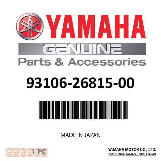Yamaha 93106-26815-00 - OIL SEAL,DD-TYPE