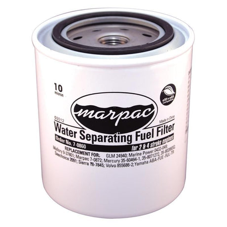 Marpac 7-0860 - Fuel Water Separating Filter - 10 Micron