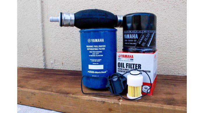 Yamaha MAR-M10EL-00-00 - Oil Fuel VST Filter w/ Primer Bulb Kit - F115 - 2000-2005