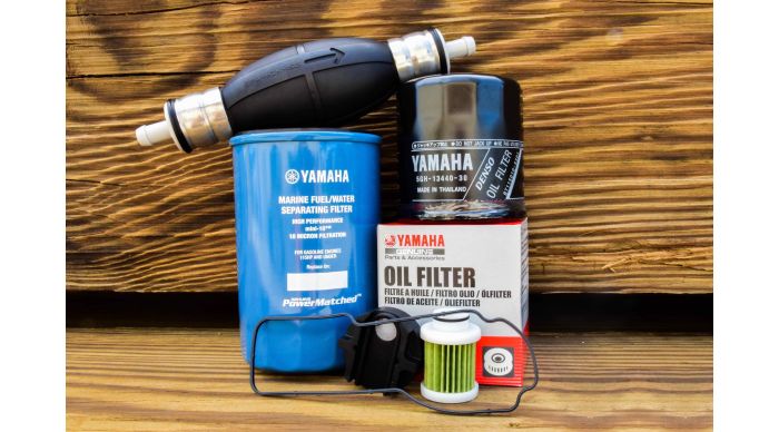 Yamaha MAR-M10EL-00-00 - Oil Fuel VST Filter Kit w/ Primer Bulb - F115 - 2006 to 2010