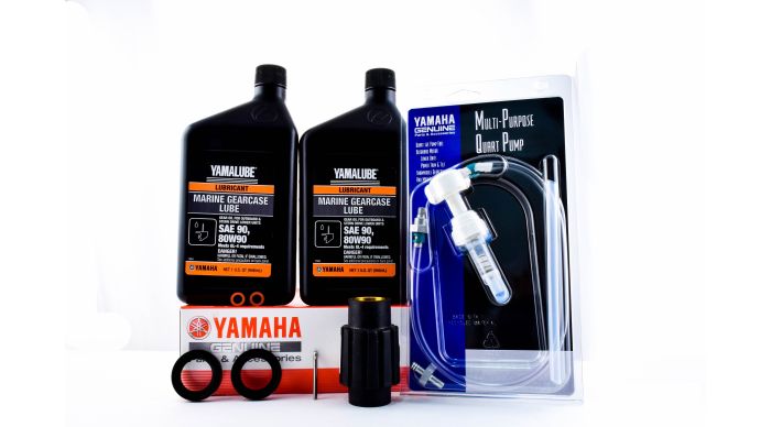 Yamaha 6CE-W0078-00-00 - Water Pump Repair Gear Oil Kit w/ Pump & SDS Prop Damper - F225, F250, F300 - 4.2L V6