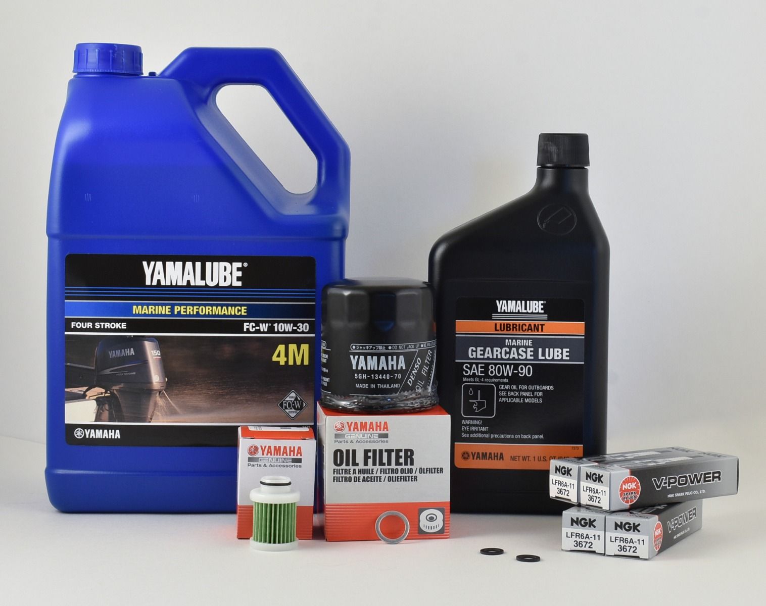 メンテナンス YAMAHA AUTOLUBE Super FD 20L Yamaha 100 Hour Service Maintenance Kit - Yamalube 10W-30 - F115 - 200