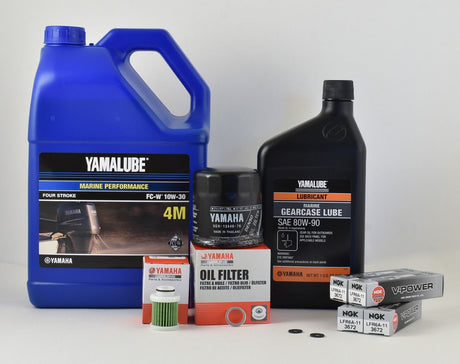 Yamaha 100 Hour Service Maintenance Kit - Yamalube 10W-30 - F115 - 2006-2014