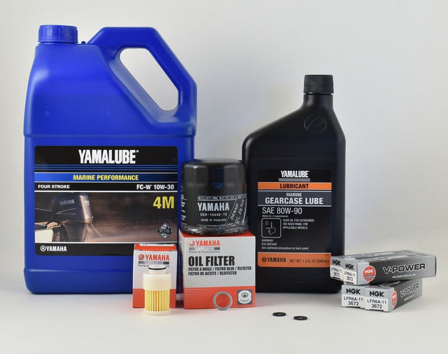 Yamaha 100 Hour Service Maintenance Kit - Yamalube 10W-30 - F115- 2000-2005