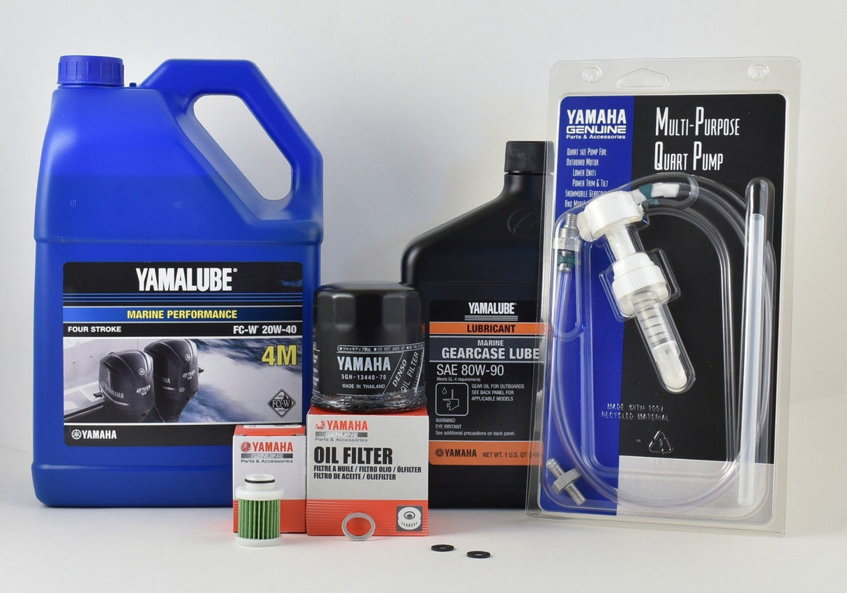 Yamaha 20 Hour Service Maintenance Kit - Yamalube 20W-40 - F115 - (2006 to Current)