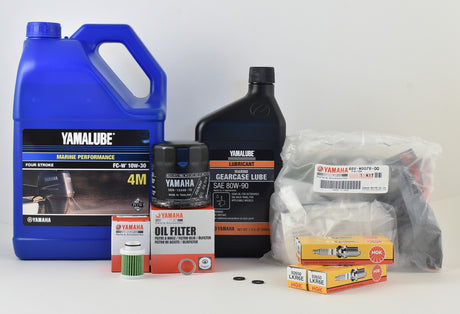 Yamaha 100 Hour Service Maintenance Kit with Cooling - Yamalube 10W-30 - F115 - 2014-Current ( See Models )