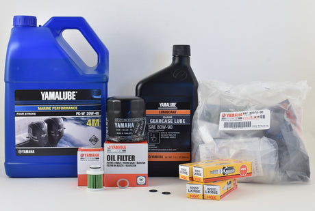 Yamaha 100 Hour Service Maintenance Kit with Cooling - Yamalube 20W-40 - F115 - 2014-Current ( See Models )