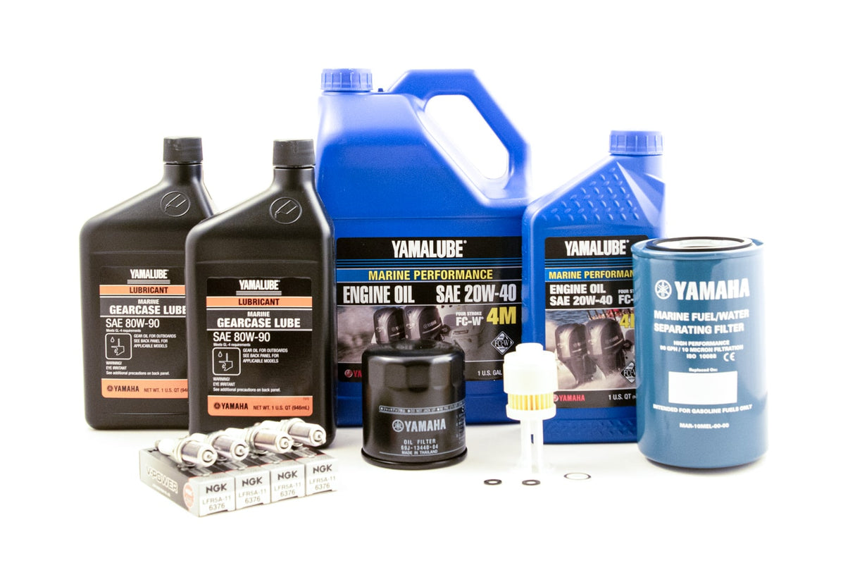 Yamaha 100 Hour Service Maintenance Kit - Yamalube 20W-40 - F150 - 2004-2005