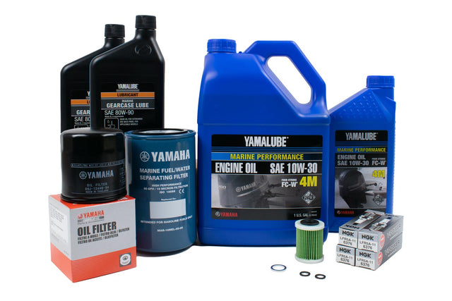 Yamaha 100 Hour Service Maintenance Kit - Yamalube 10W-30 - F150 - F150A - F150B - 2006-Current