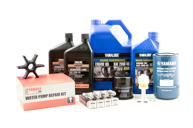 Yamaha 100 Hour Service Maintenance Kit with Cooling - Yamalube 20W-40 - 2004-2005 - F150