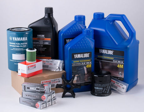 Yamaha 100 Hour Service Maintenance Kit with Cooling - Yamalube 10W-30 - F225 TLR 3.3L V6 - 2007-2009