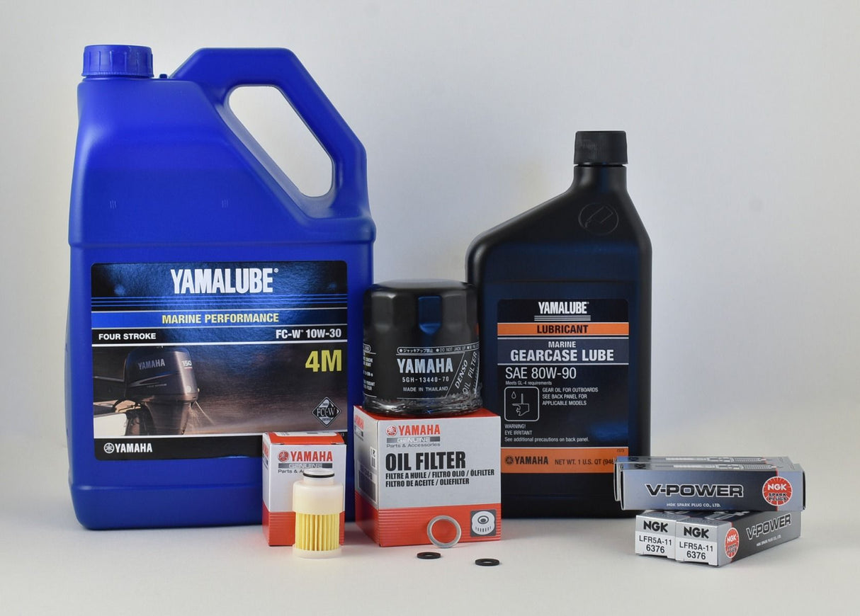 Yamaha 100 Hour Service Maintenance Kit - Yamalube 10W-30 - F90 - 2005