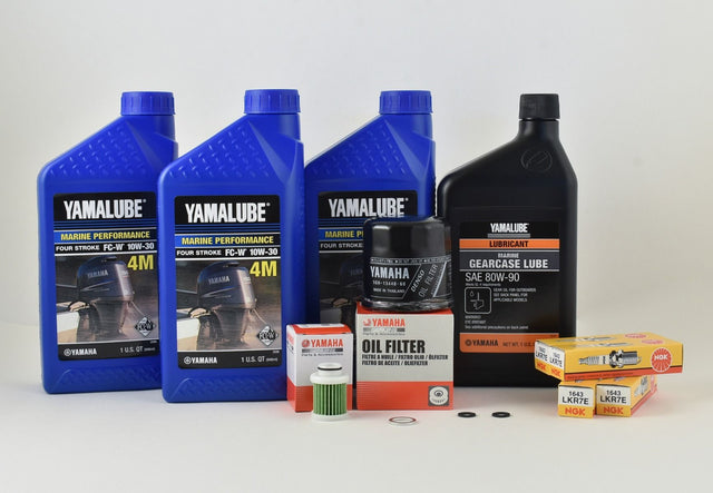 Yamaha 100 Hour Service Maintenance Kit - Yamalube 10W-30 - F70 - All Models