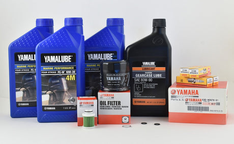 Yamaha 100 Hour Service Maintenance Kit with Cooling - Yamalube 10W-30 - F60 - 2006-Current
