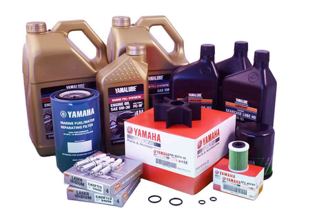 Yamaha 100 Hour Service Maintenance Kit With Cooling - Yamalube 5W-30 Synthetic - XF425 - All Models