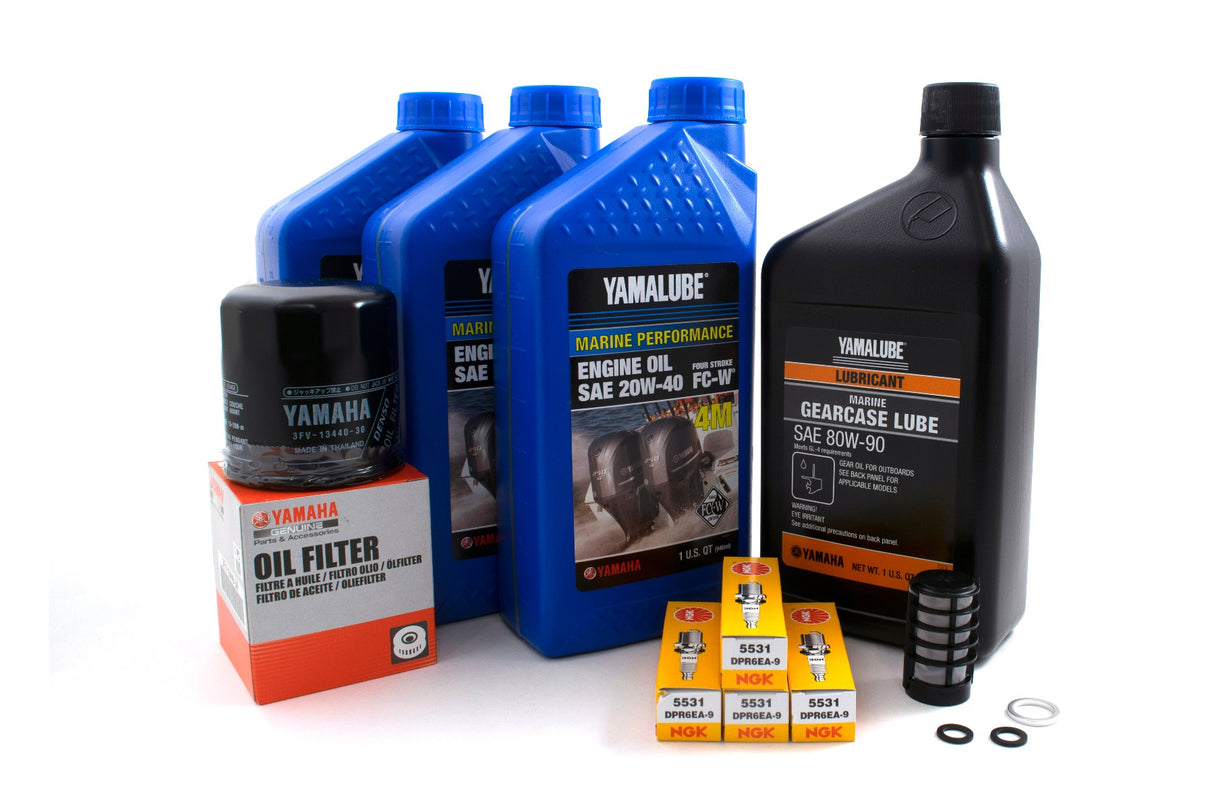Yamaha 100 Hour Service Maintenance Kit - Yamalube 20W-40 - F50 - 1995-1999