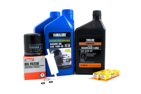 Yamaha 100 Hour Service Maintenance Kit - Yamalube 10W-30 - F25 - 2000-2004