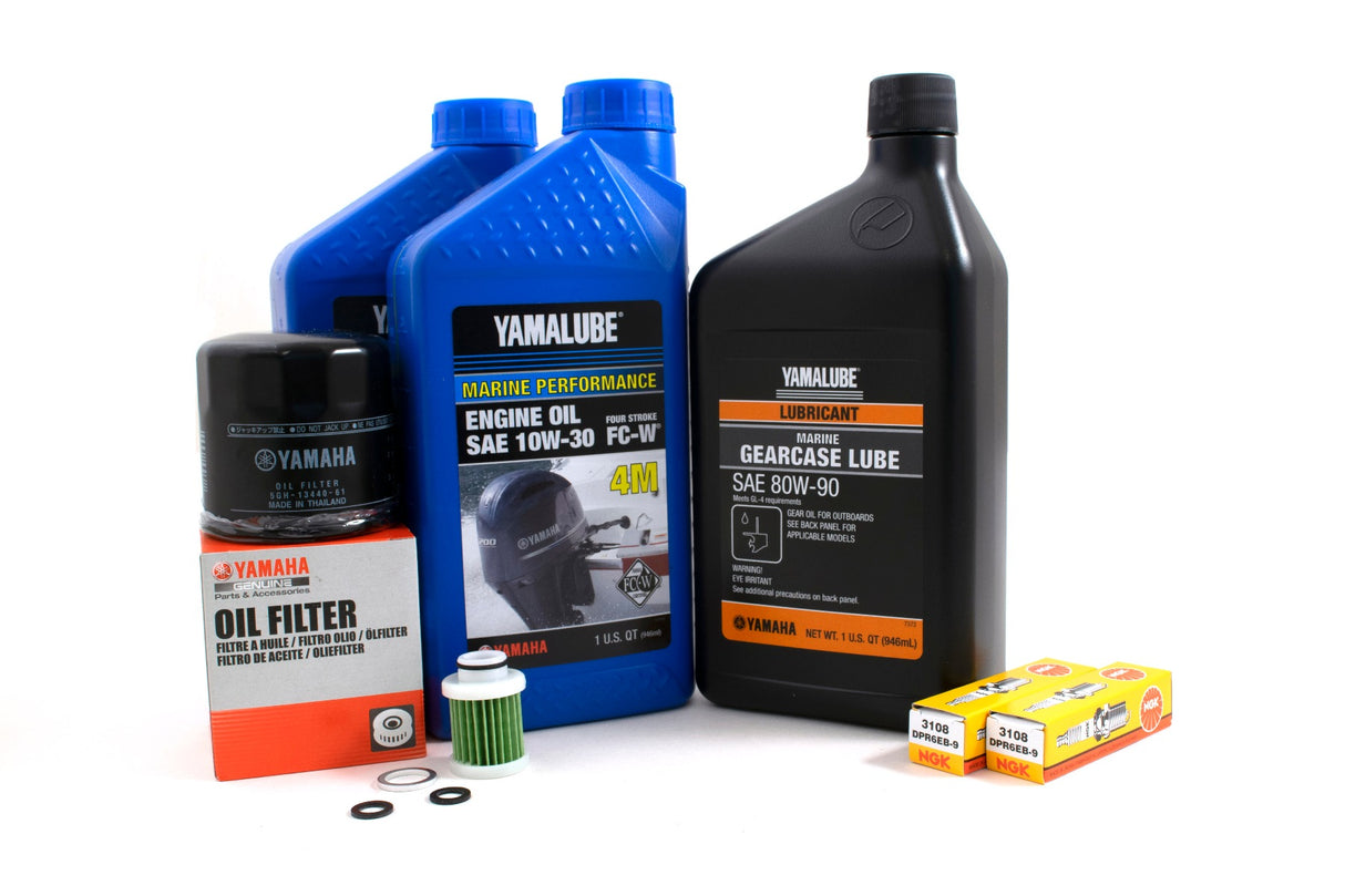 Yamaha 100 Hour Service Maintenance Kit - Yamalube 10W-30 - F25C - 2016-Current