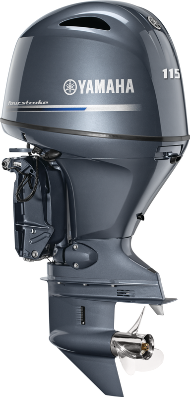 Yamaha LF115XB Outboard - 25-Inch Shaft | Remote Control | Electric Start | Power Trim & Tilt | Counter-Rotation | Gray