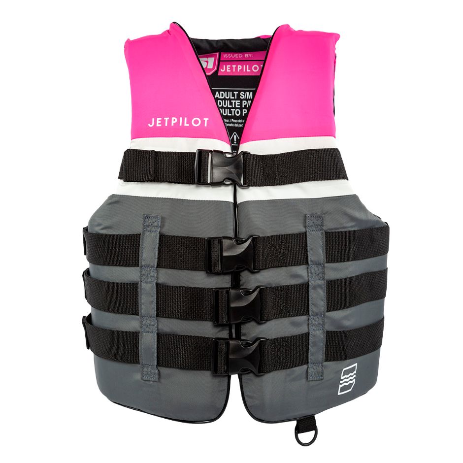 Yamaha Men's JetPilot S1 20215 Nylon 4 - Wjp-20215-Pk-Sd - Buckle Pfd -Pink/Gray-S - M