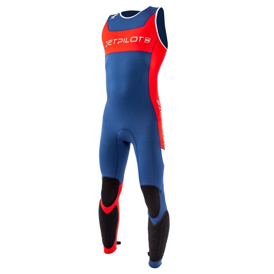 JetPilot F - Wjp-21137-Bl-Md - 86 Neoprene Ultimate Wetsuit John - Men'S - Blue/Red/White - M