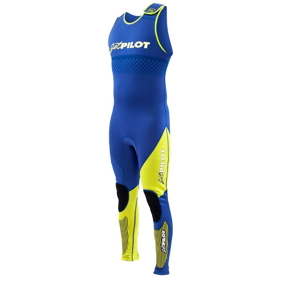 JetPilot Vintage Neoprene Wetsuit John - Wjp-21140-Nv-Xl - Men'S - Navy/Neon Yellow - Extra Large