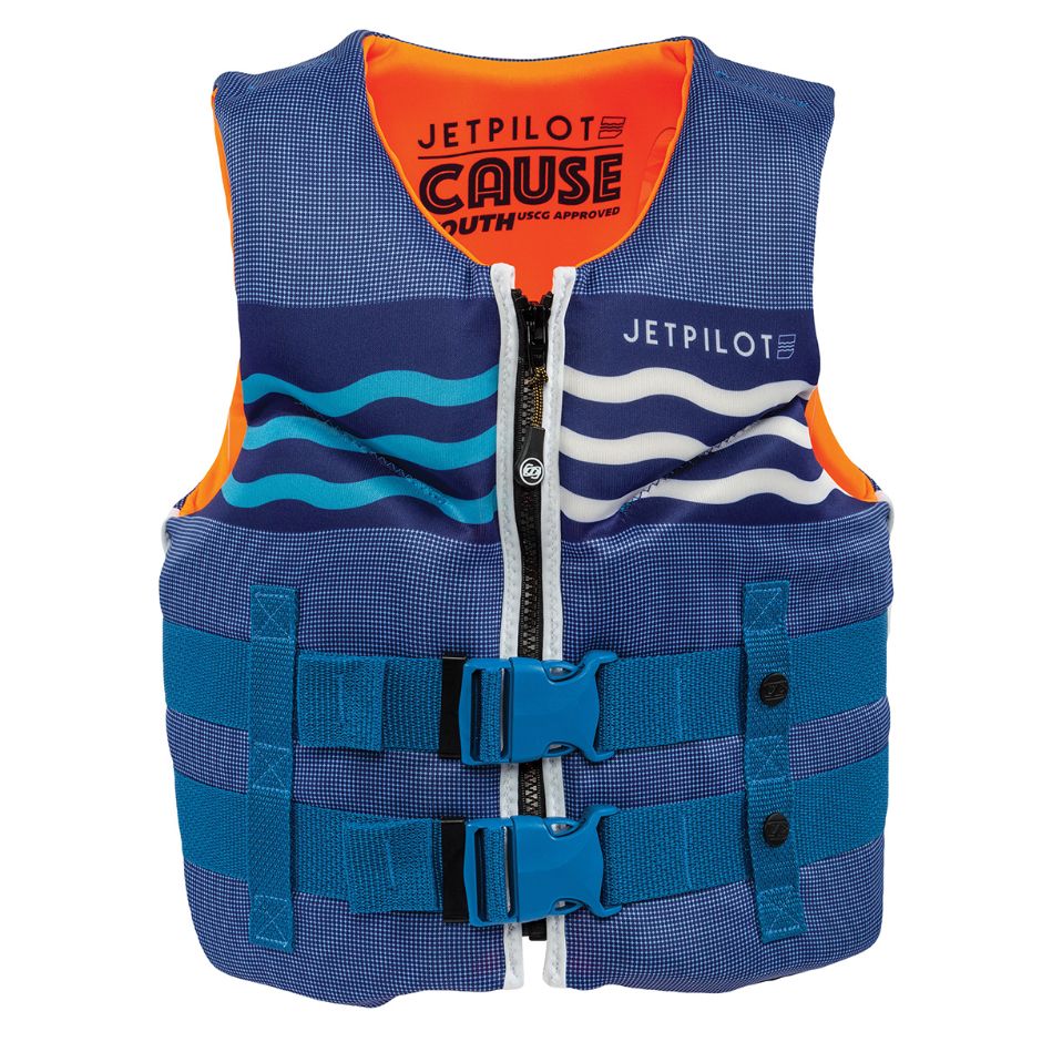 Yamaha Youth JetPilot Cause Neoprene PFD - Wjp-21245-Bl-Yt - One Size-Blue