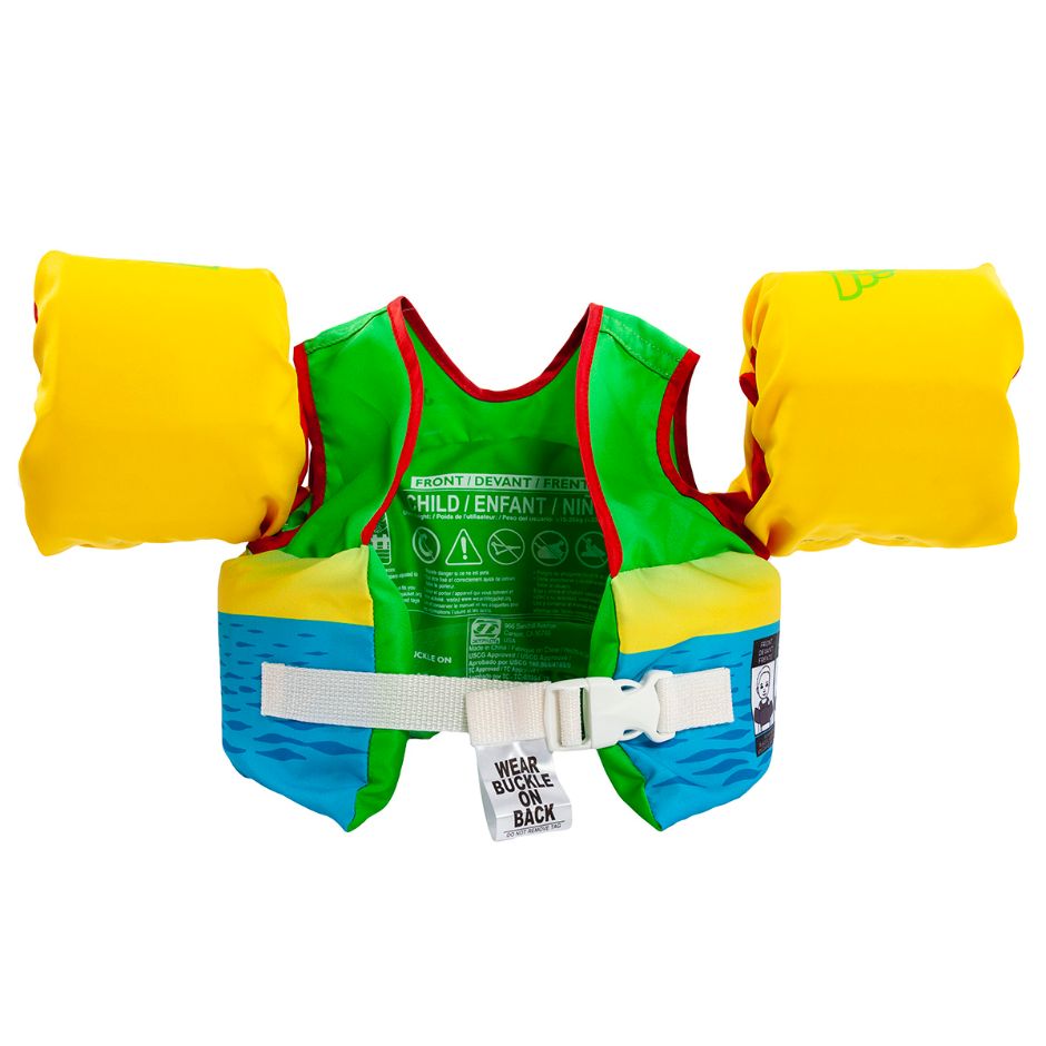 Yamaha Child JetPilot Lil Wing Man PFD - Wjp-21250-Dn-In - Green/Yellow/Blue-One Size