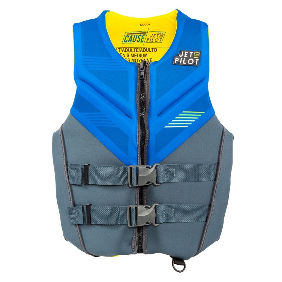 Yamaha Adult JetPilot Cause Neoprene 2 - Wjp-22234-Nv-Xs - Buckle Pfd - Extra Small-Blue/Gray