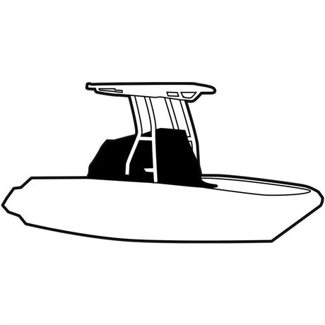Yamaha Boat Center Console Cover - Mar-19Fsh-Tt-17 - 190 Fsh Sport - Black (T-Top)