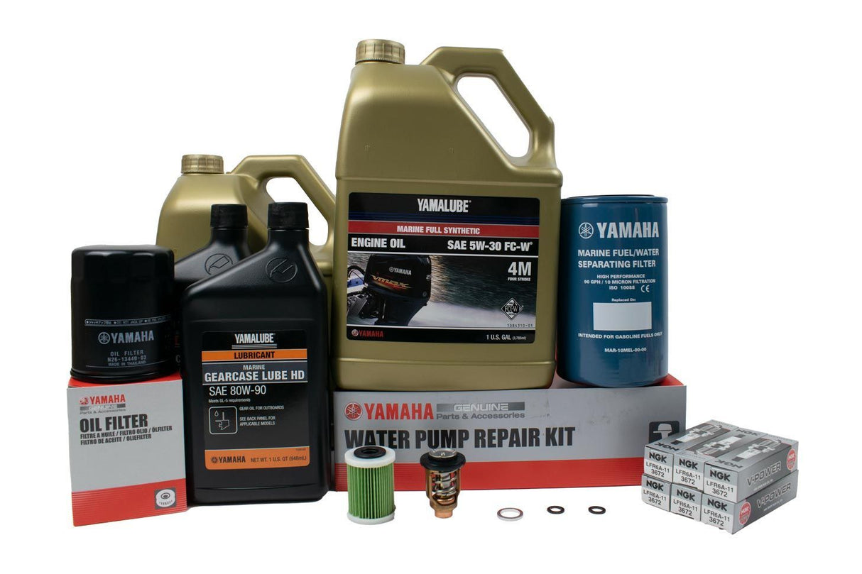 Yamaha 300 Hour Service Maintenance Kit - Yamalube 5W-30 Synthetic - VF200 VF225 VF250 SHO - 2011-Current ( See Models )