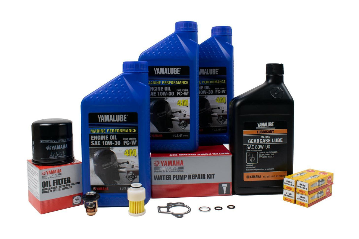 Yamaha 300 Hour Service Maintenance Kit - Yamalube 10W-30 - F60 TJR/TLR - 2005