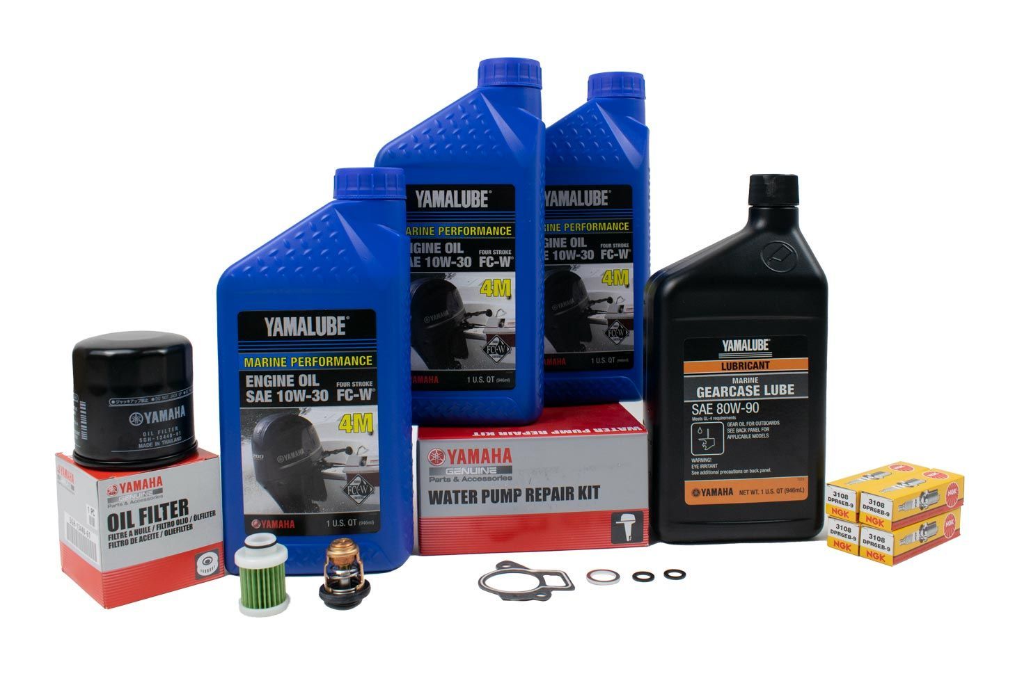 Yamaha 300 Hour Service Maintenance Kit - Yamalube 10W-30 - F50 - 2006