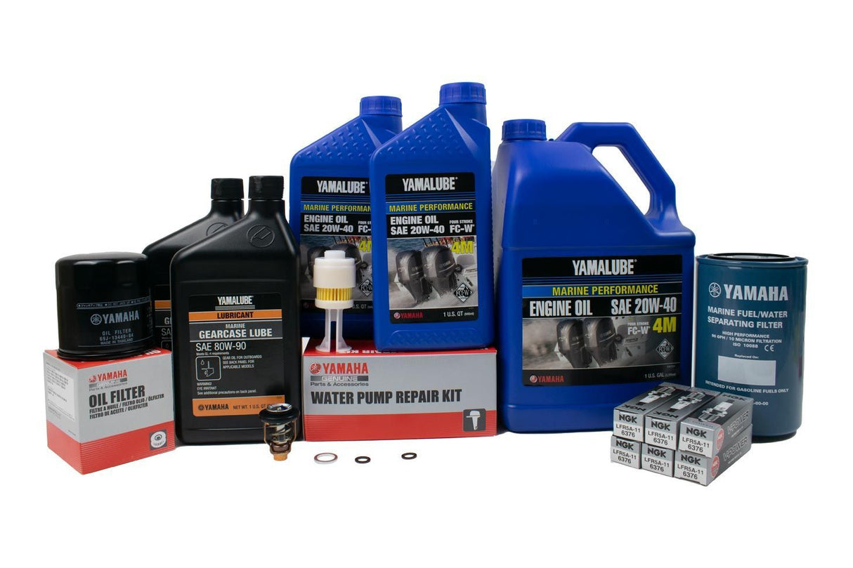 Yamaha 300 Hour Service Maintenance Kit - Yamalube 20W-40 - F200 & F225 3.3L V6 - 2002-2005