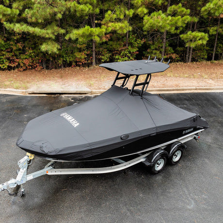 Yamaha Boat T - Mar-Fsh19-Tt-16 - Top Mooring Cover - 190 Fsh Sport - Black (T-Top)