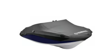 Yamaha Boat Non - Mar-Fsh21-Bt-18 - T-Top Mooring Cover - 210 Fsh Deluxe - Black (w/Bimini)