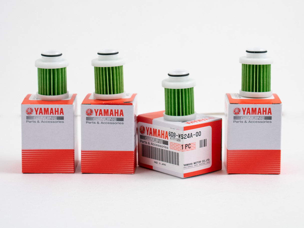 Yamaha 6D8-WS24A-00-00 - Fuel Filter Element - F50 F60 F75 F90 F115 - 4-Pack