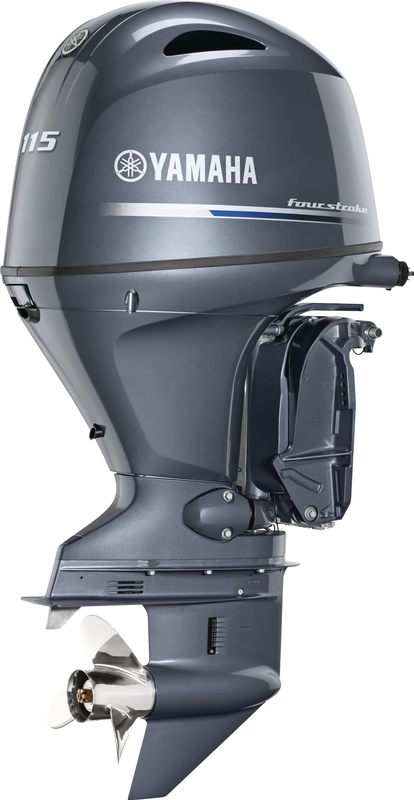 Yamaha F115XB Outboard - 25-Inch Shaft | Remote Control | Electric Start | Power Trim & Tilt | Gray