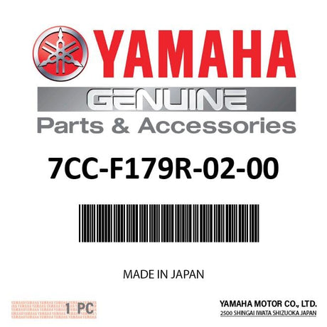 Yamaha 7CC-F179R-02-00 - Plate, Epa 2 (California)