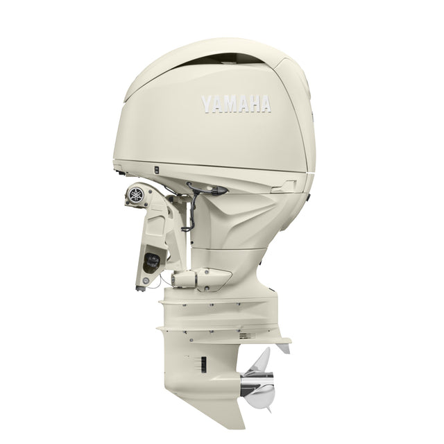 Yamaha LF350XSA4 Outboard - 25-Inch Shaft | 4.3-Liter V6 | Digital Electronic Control | Electronic Fuel Injection | Electric Start | Power Trim and Tilt | Classic White | Counter Rotation